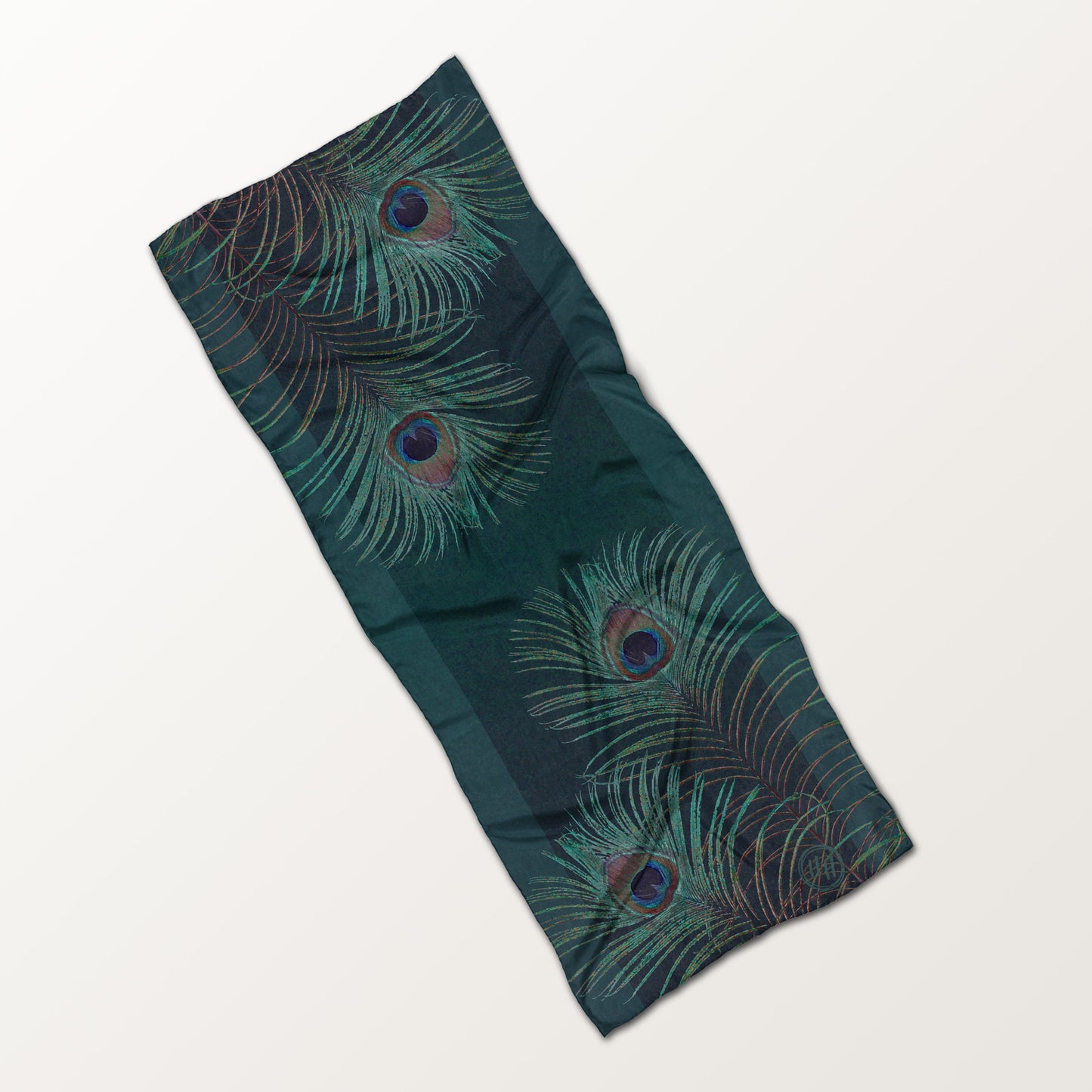 Peacock Feather ECO SCARF, 21.5"x55"