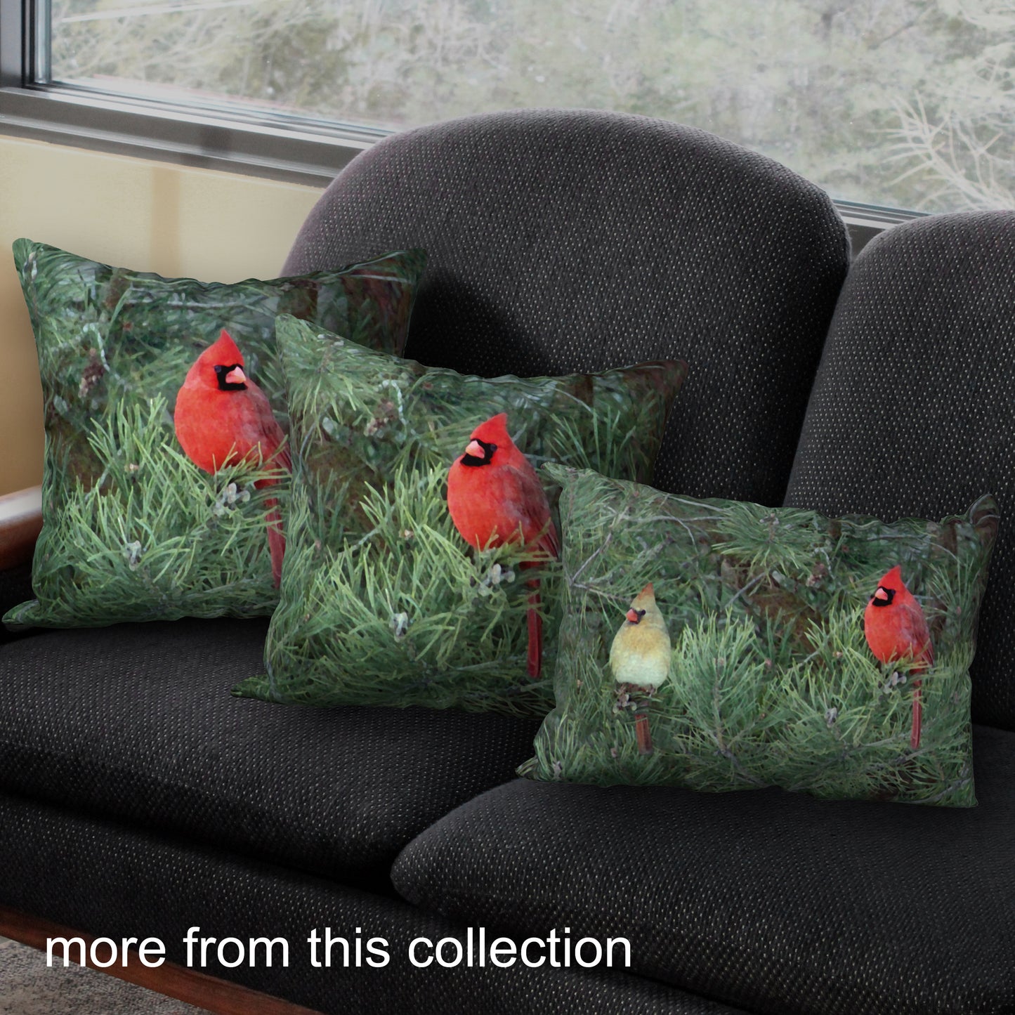 Set of 2 Cardinal Fine Art Prints, Unframed