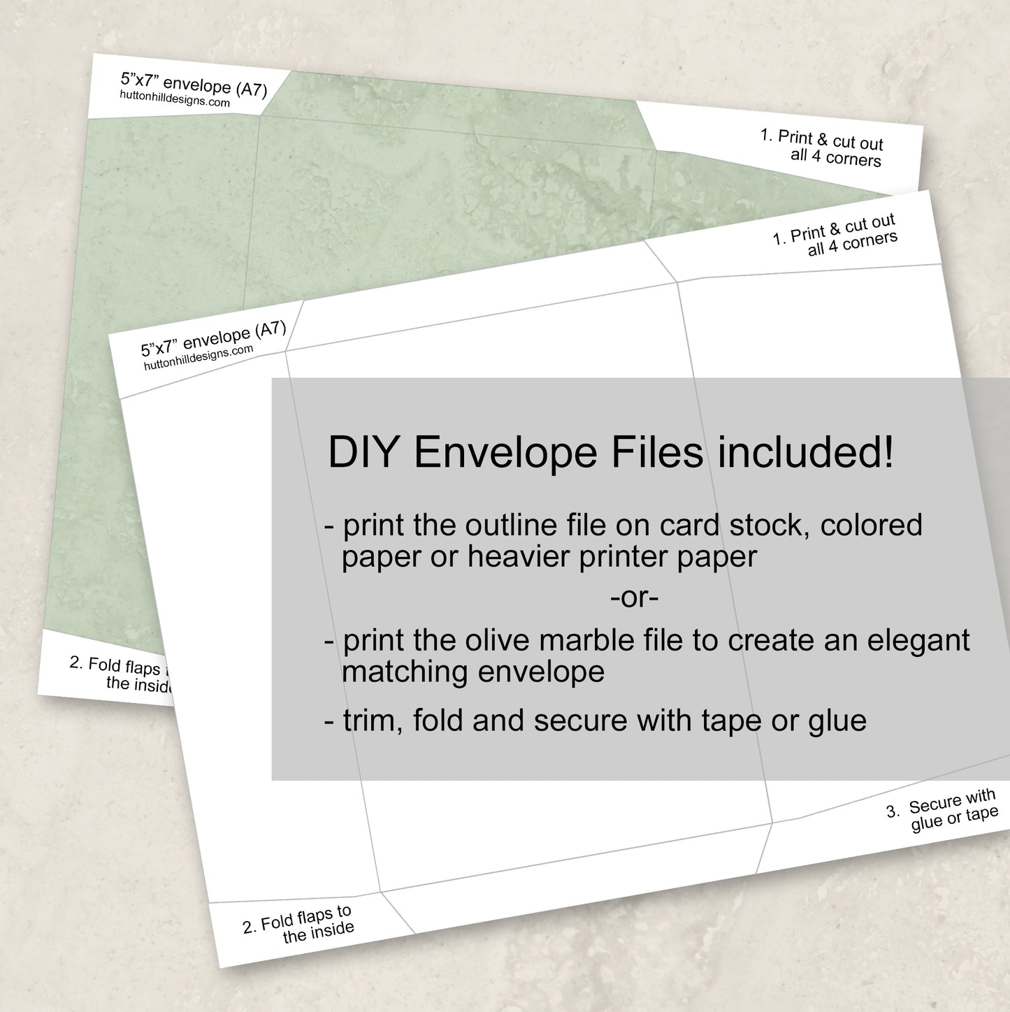 Printable Father's Day Card Instant Download with Envelope Files