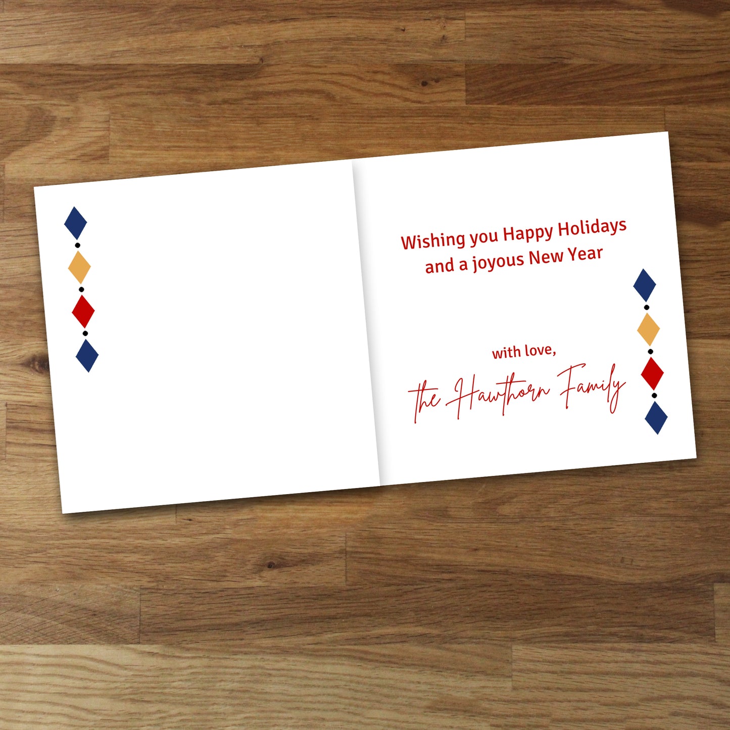 Set of 10 Personalized Nutcracker Soldier Christmas Cards