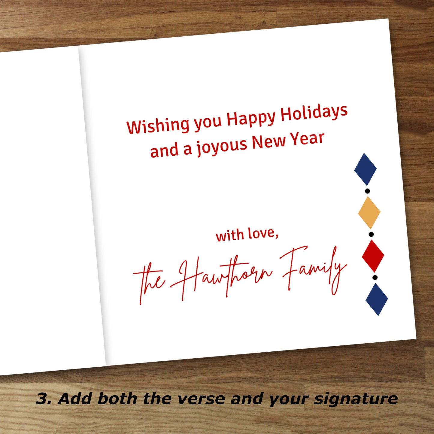 Set of 10 Personalized Nutcracker Soldier Christmas Cards