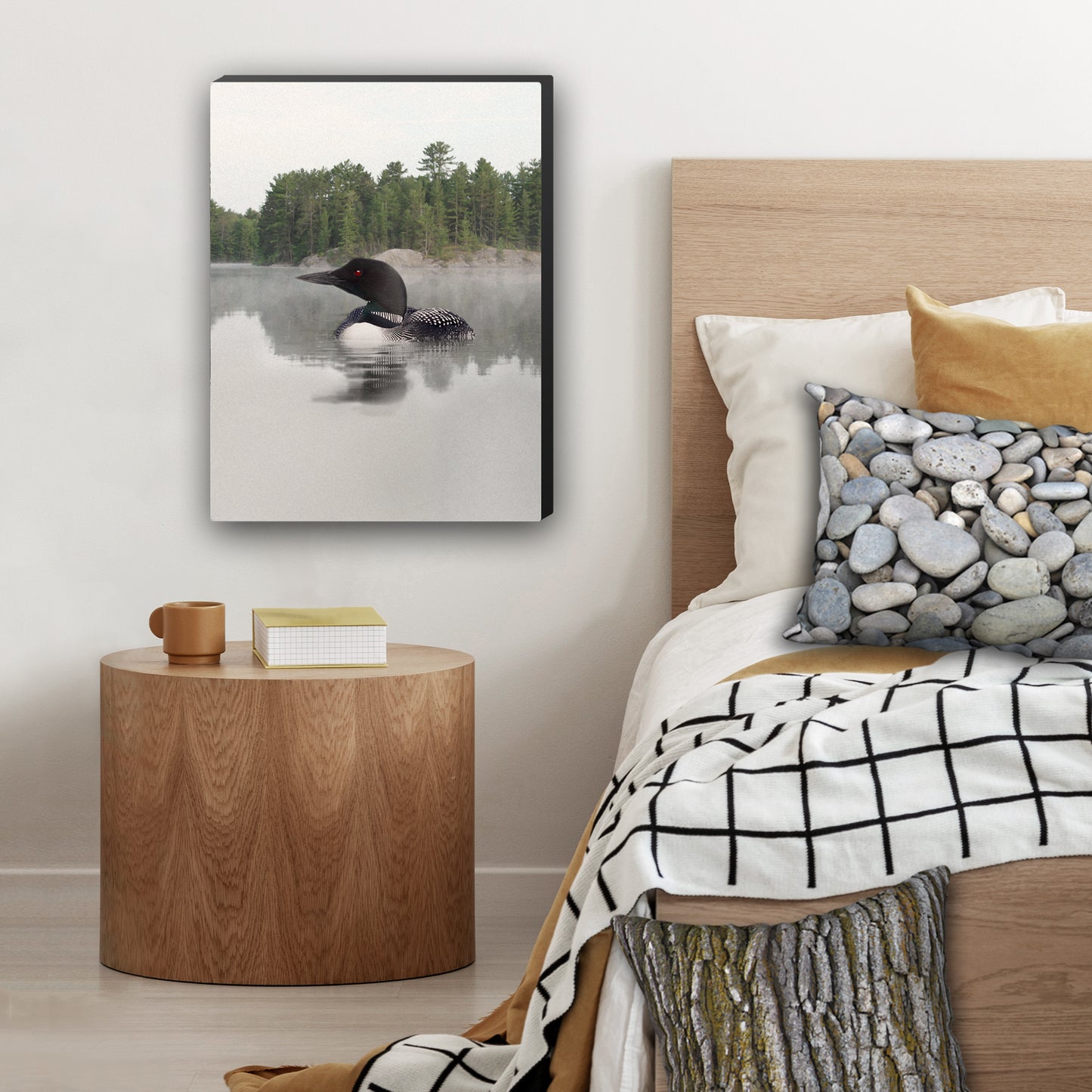 Lake Loon Wrapped Canvas Print
