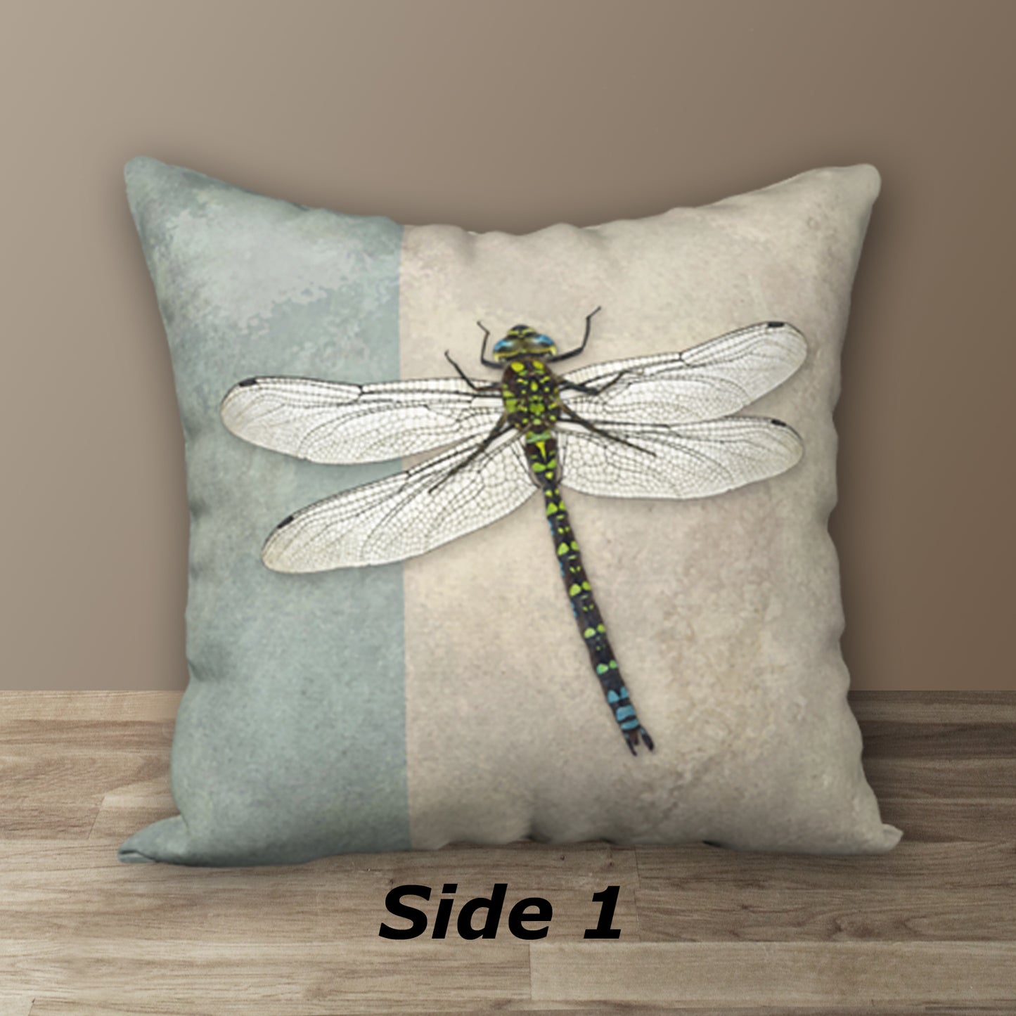 Dragonfly Designer Pillow, 18"x18"