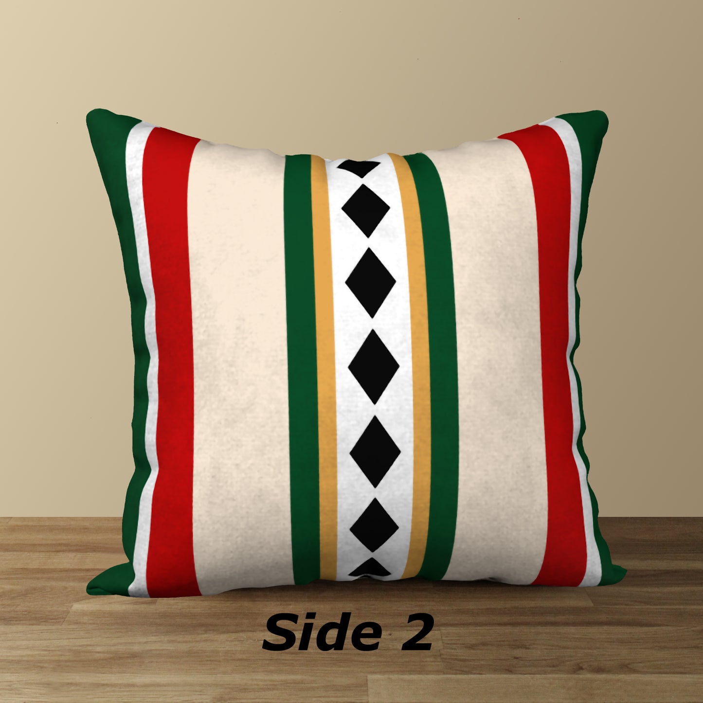 Nutcracker Drummer Designer Holiday Pillow, 18"x18"