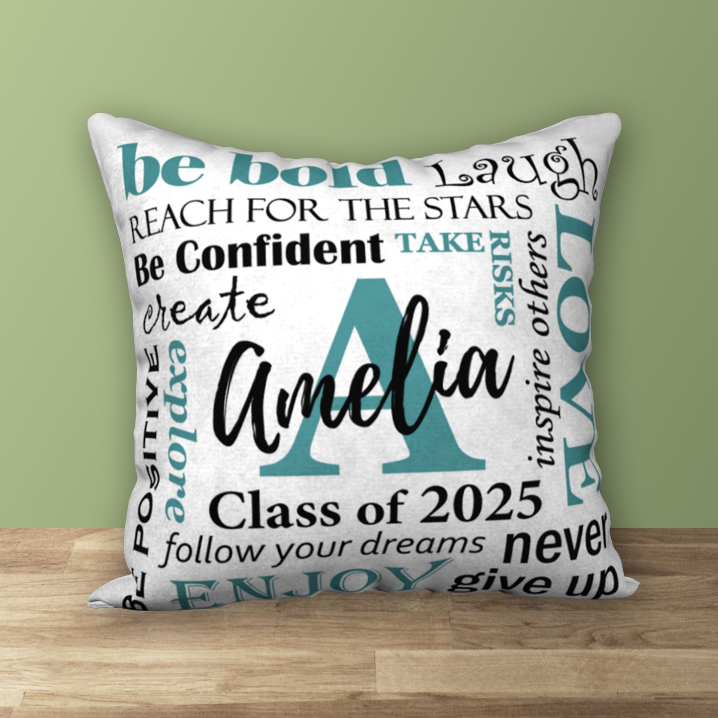 Personalized GRADUATION Class of 2025 Pillow, 18"x18"