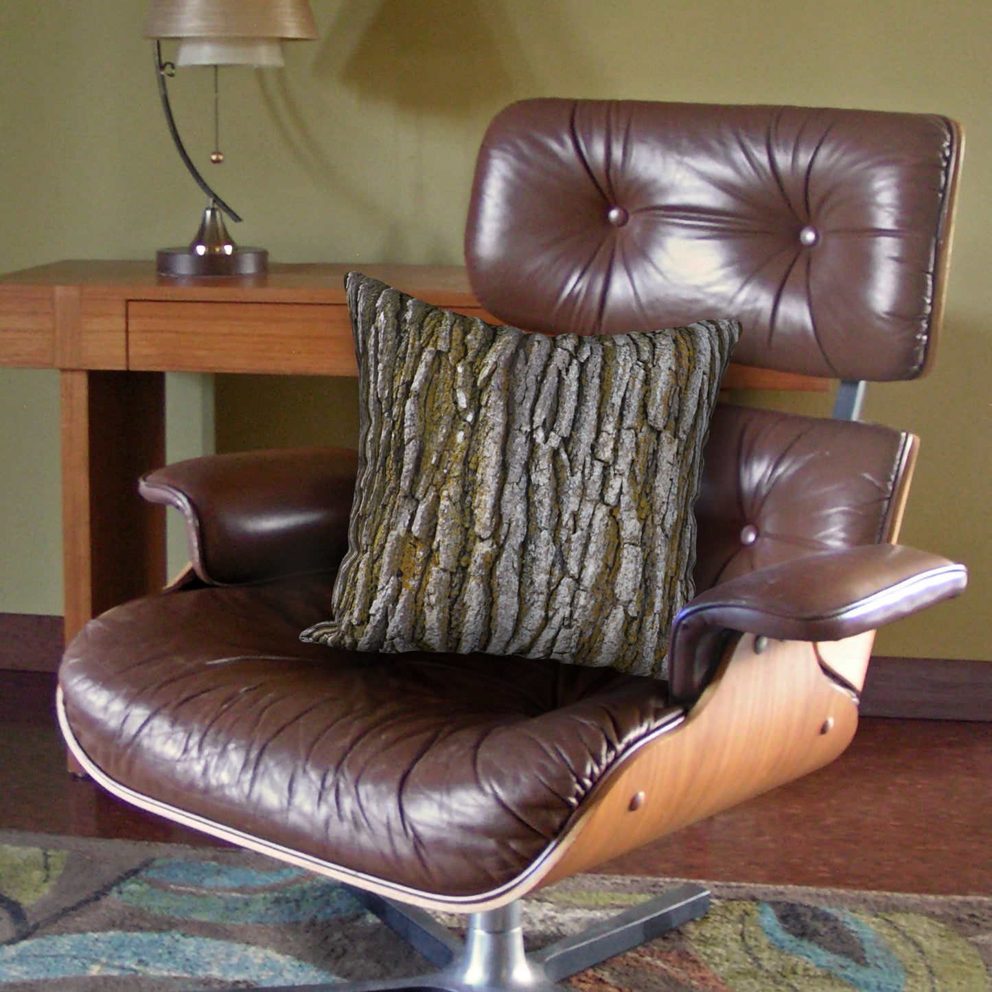 Tree Trunk Designer Pillow, 18"x18"