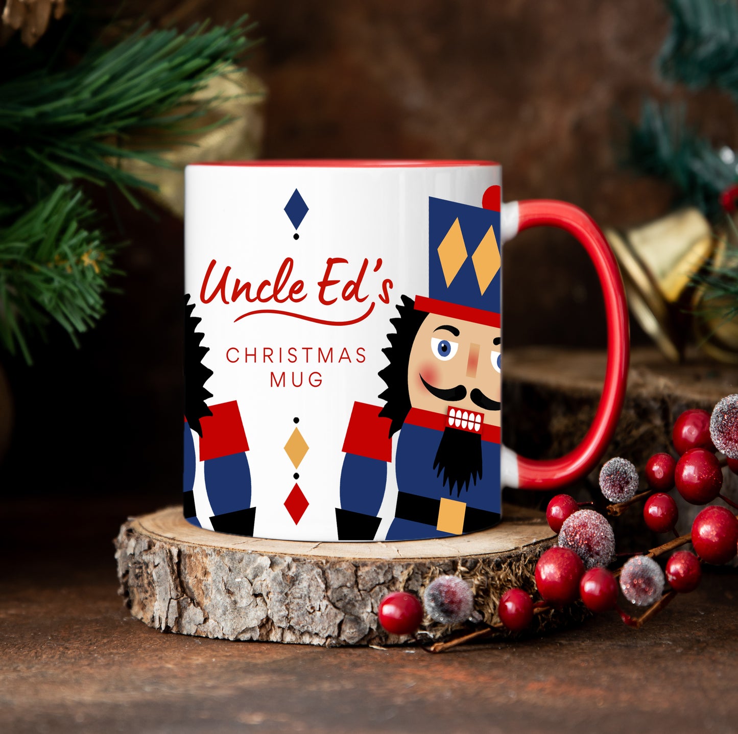 Personalized Nutcracker Soldier Christmas Mug