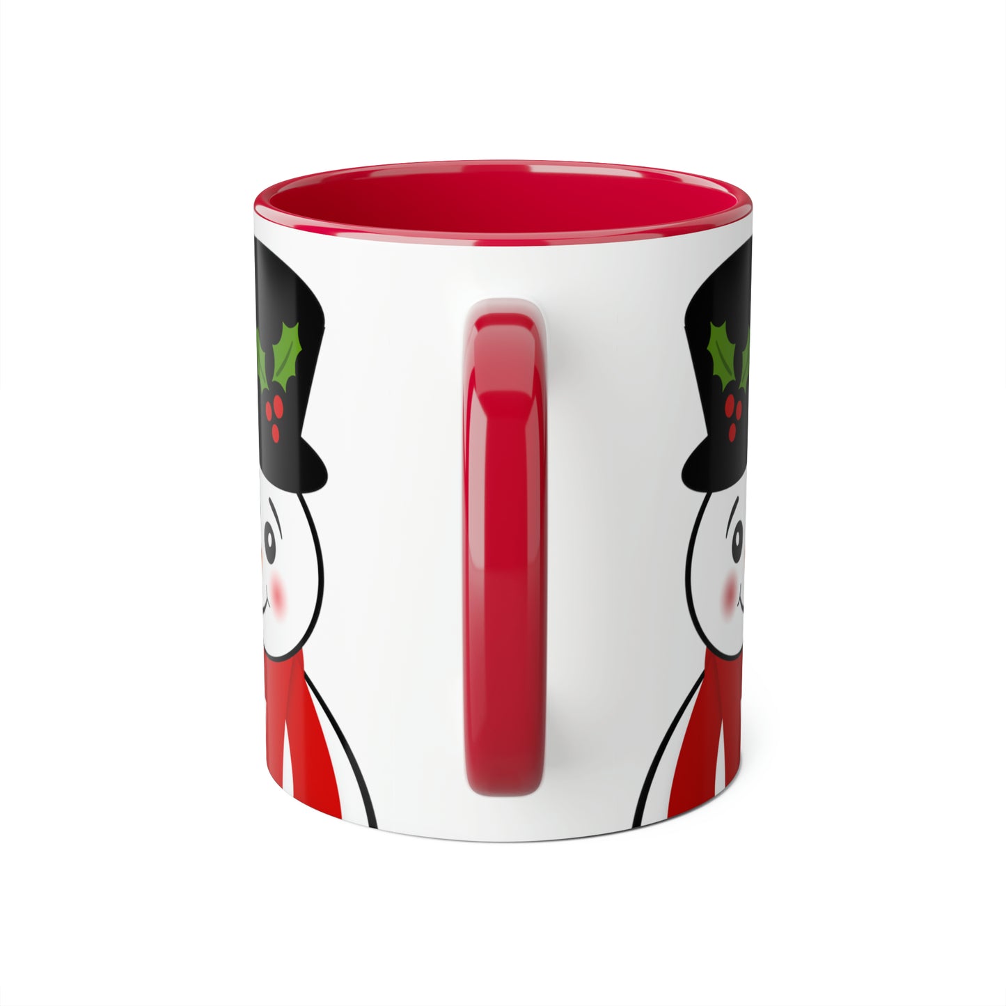 Personalized Top Hat Snowman Christmas Mug