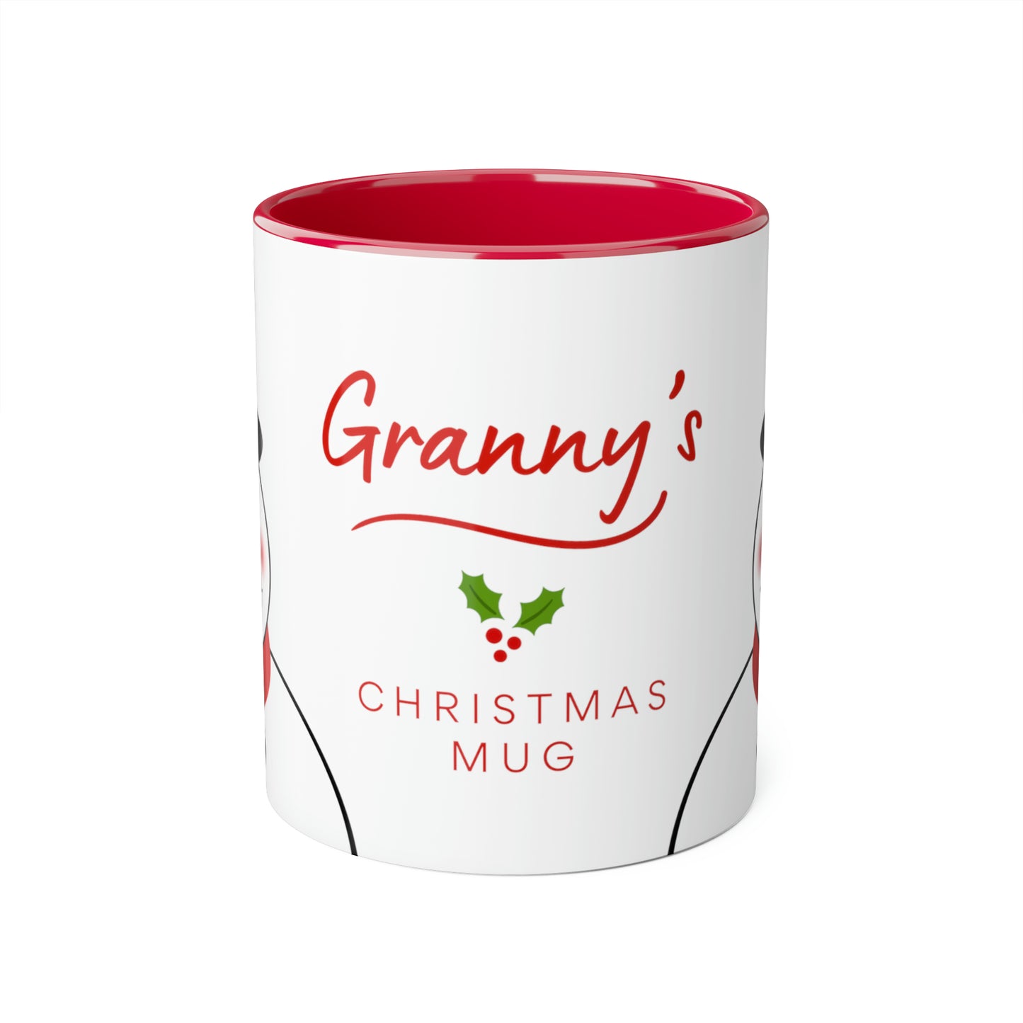 Personalized Top Hat Snowman Christmas Mug