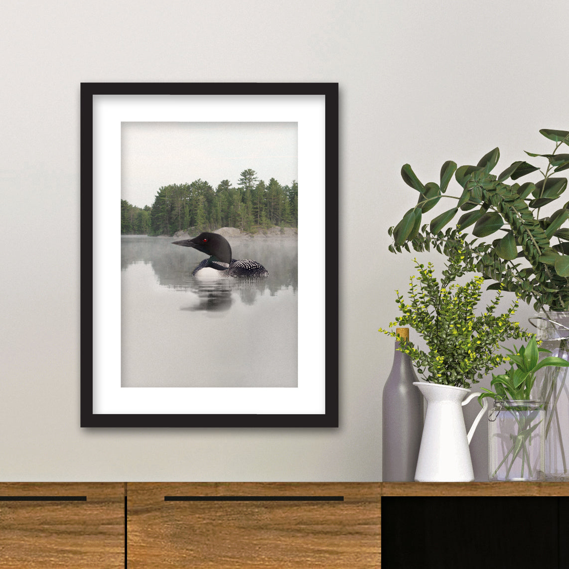Lake Loon Framed Fine Art Print