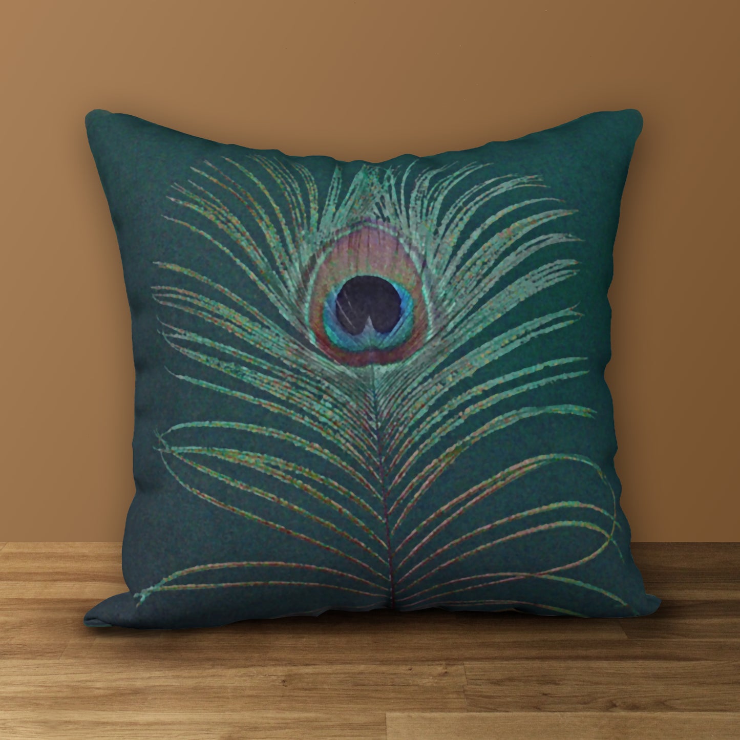 SPECIAL SAVINGS on Peacock Feather Designer Pillows in Lighter, Softer Colors