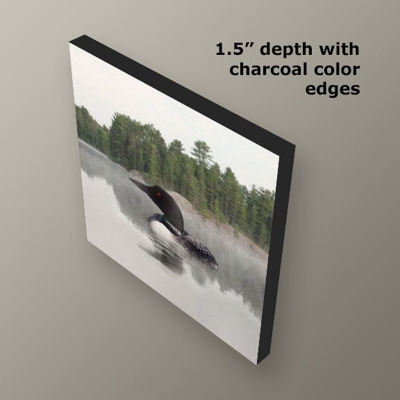 Lake Loon Wrapped Canvas Print