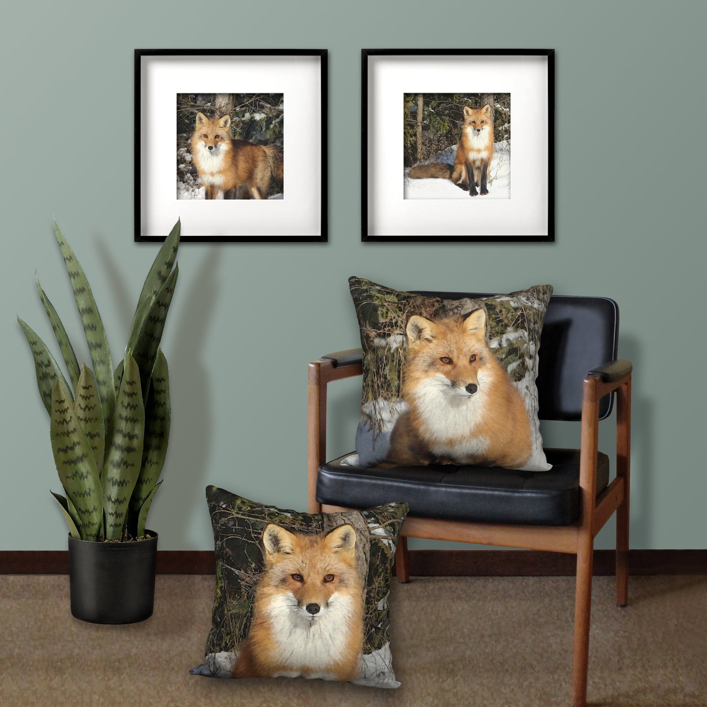 Watchful Fox Fine Art Print, Unframed