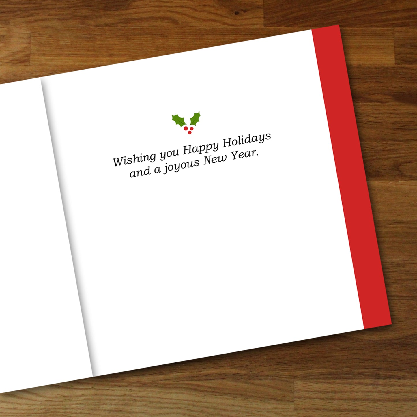 Set of 6 Poinsettia Designer Holiday Cards