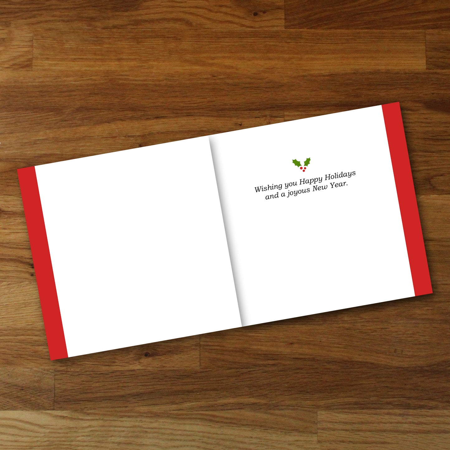 Set of 6 Poinsettia Designer Holiday Cards