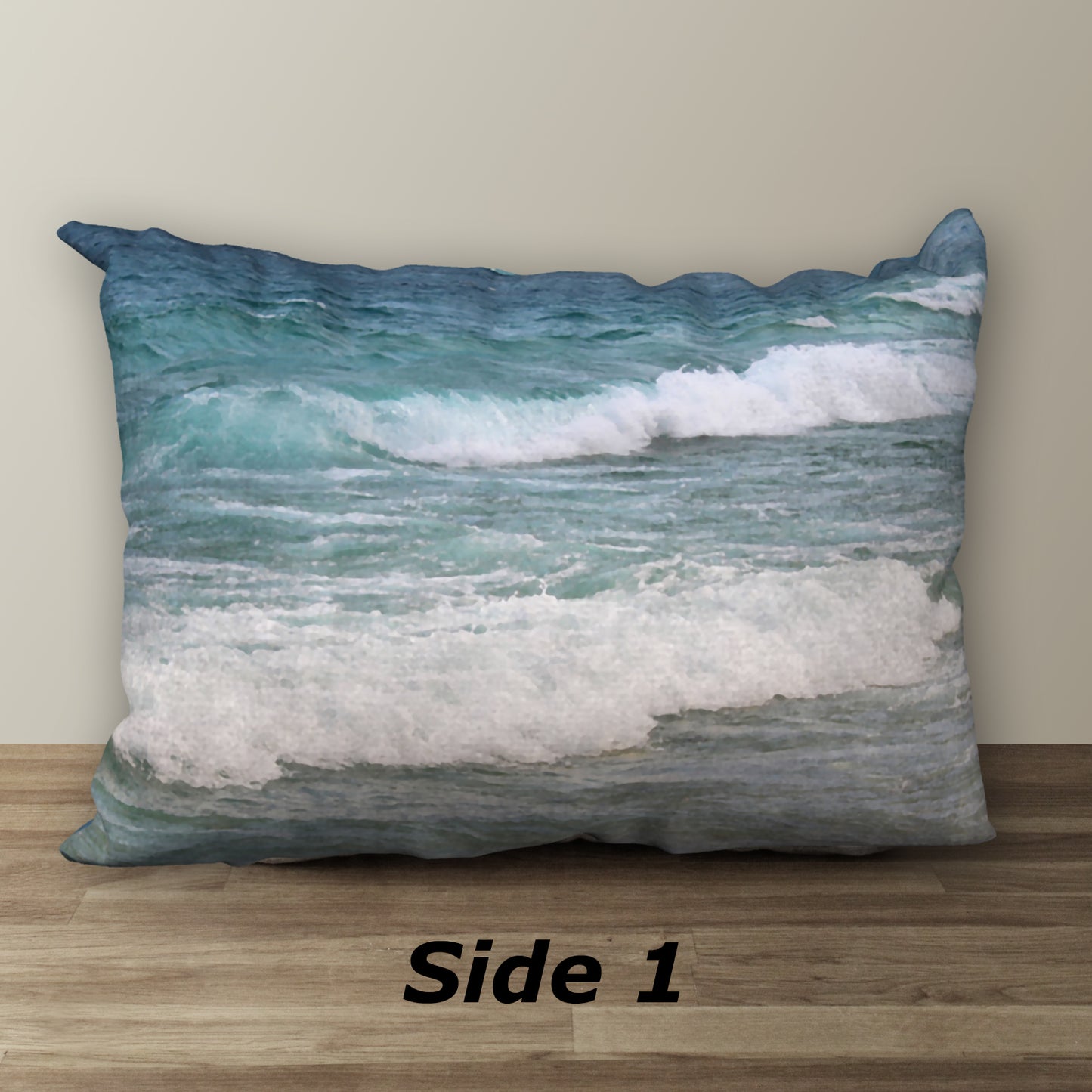 Beach Waves Designer Pillow, 20"x14"