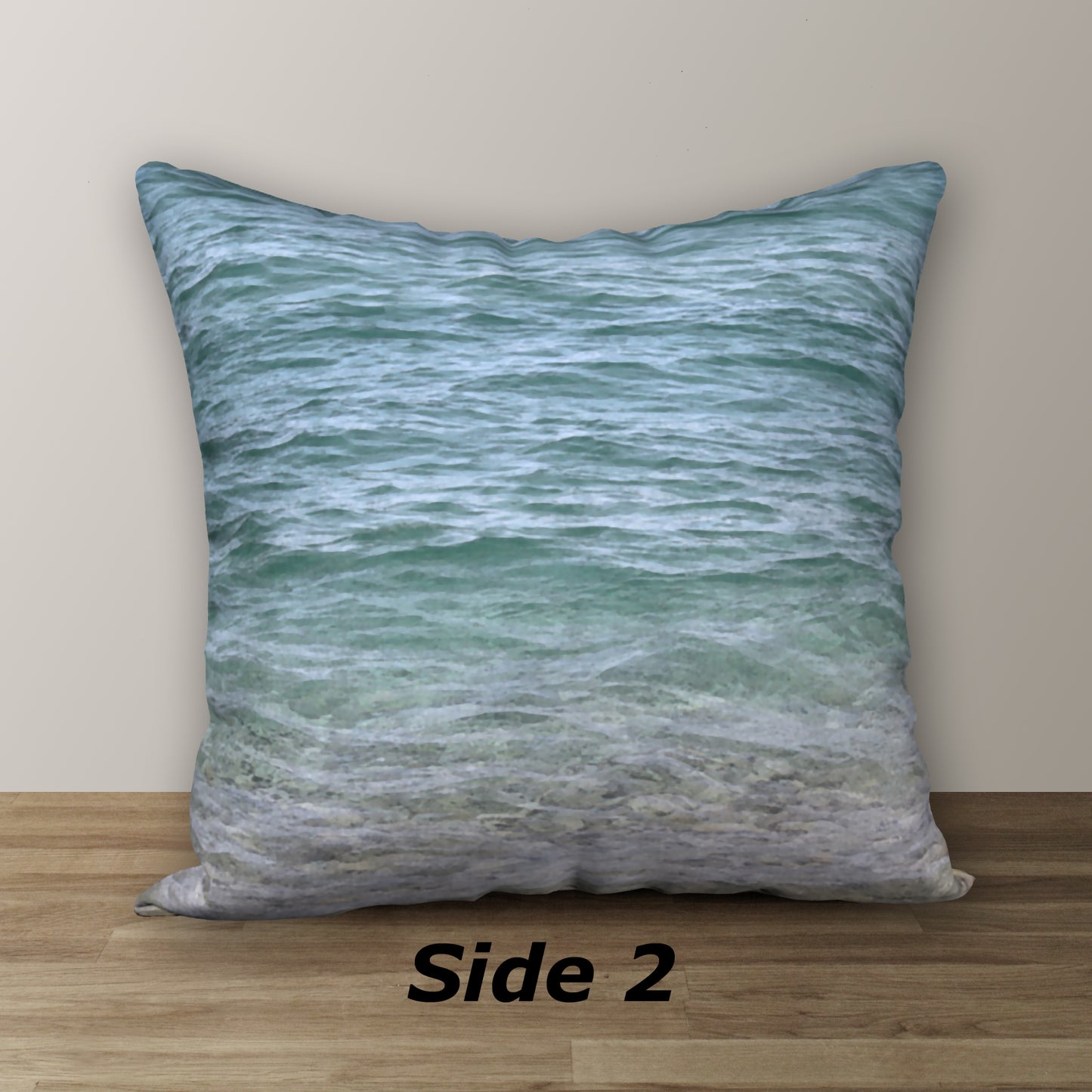 Seagull on a Rock Designer Pillow, 18"x18"