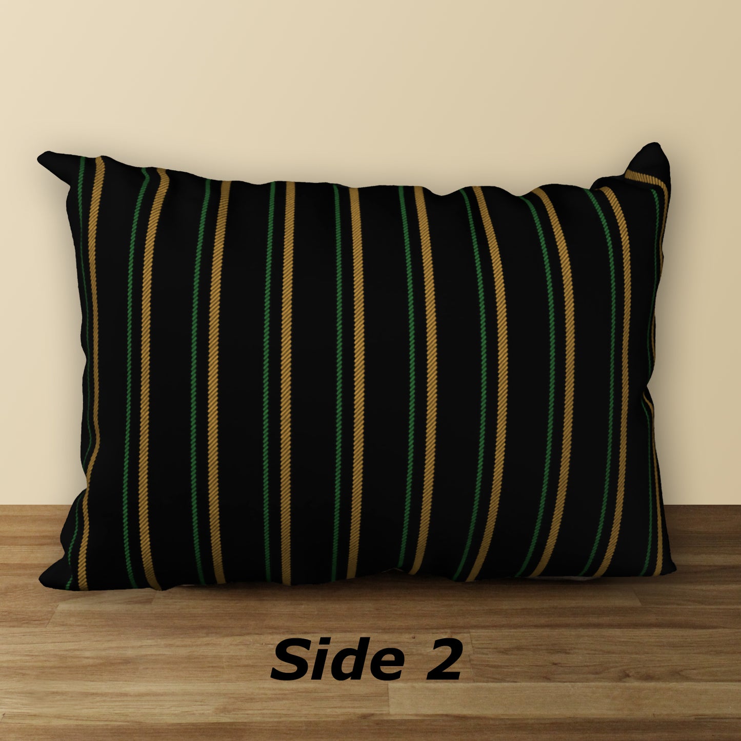Tulips on Black Designer Pillow, 20"x14"