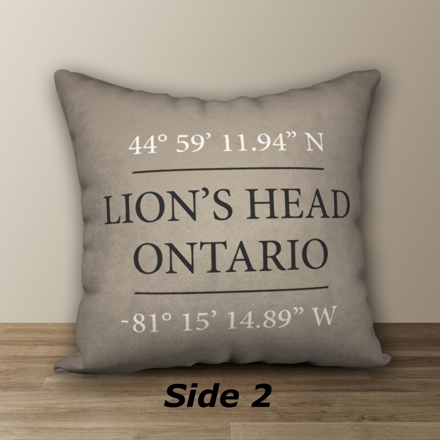 Lion's Head Lighthouse Designer Pillow, 18"x18"