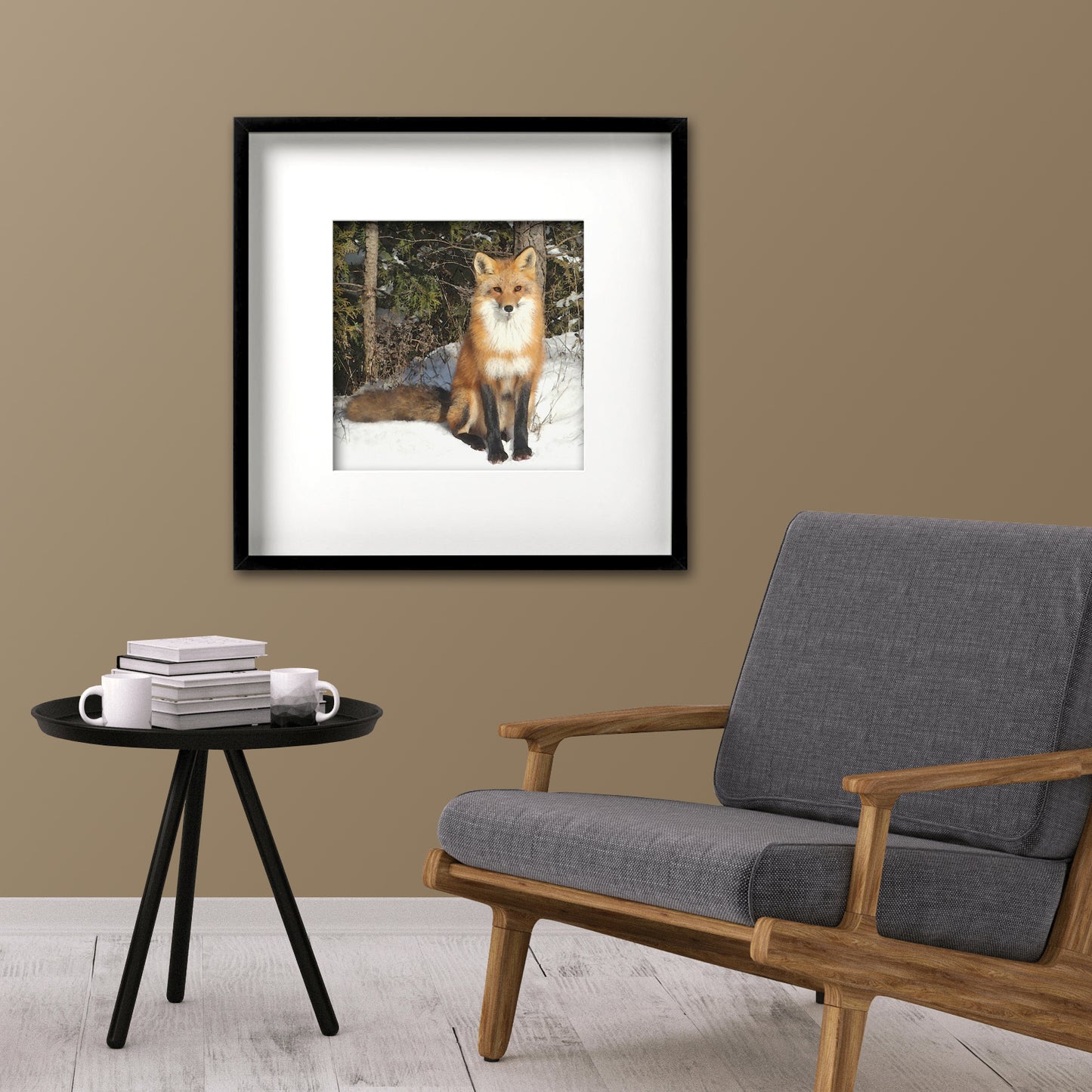 Curious Fox Fine Art Print, Unframed