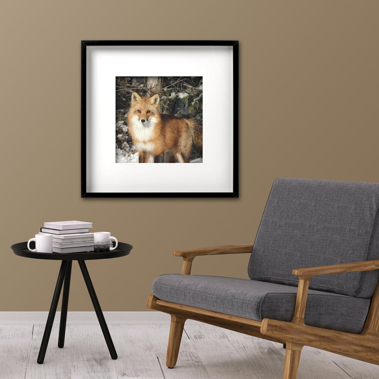 Watchful Fox Fine Art Print, Unframed