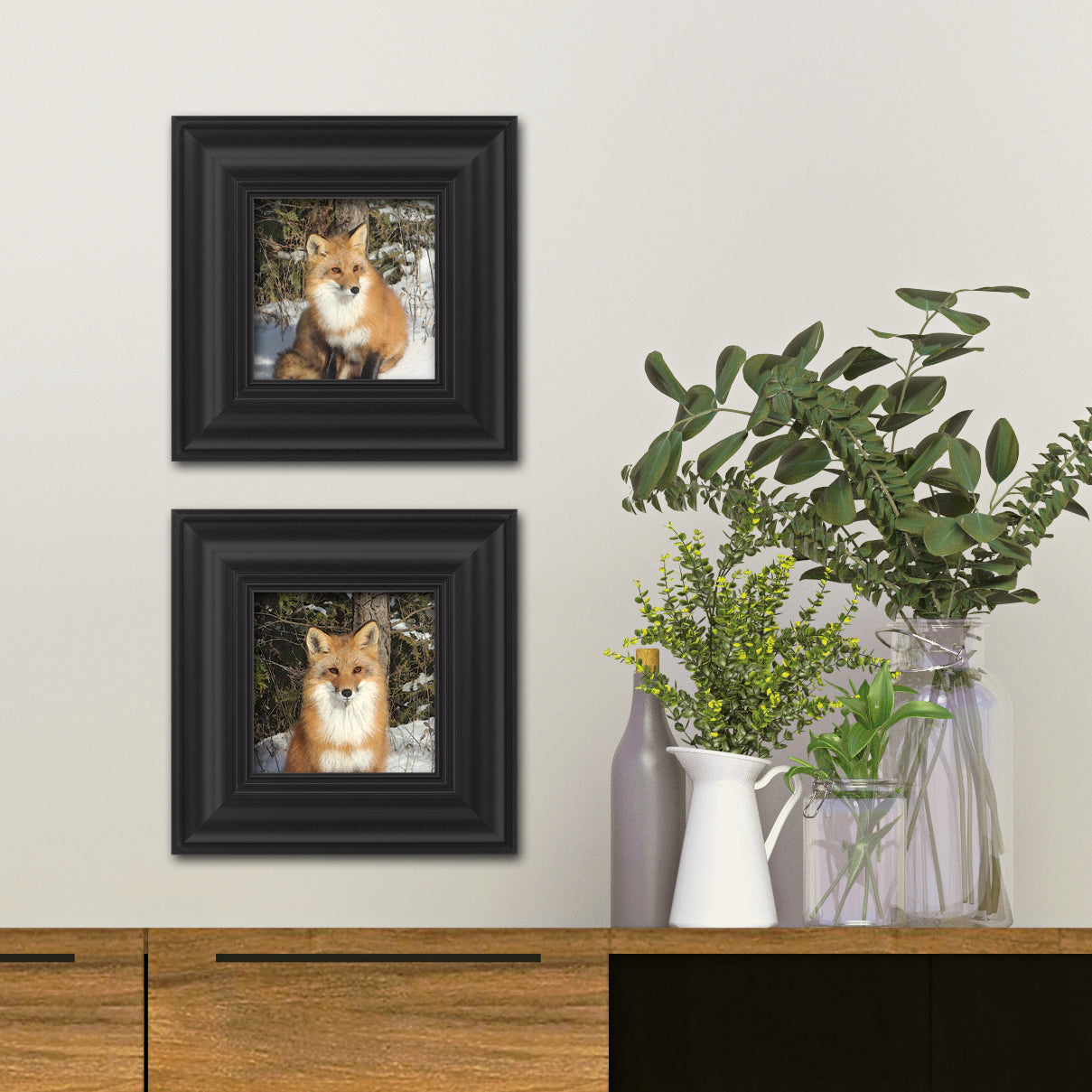 Set of 2 Red Fox Fine Art Prints, Unframed