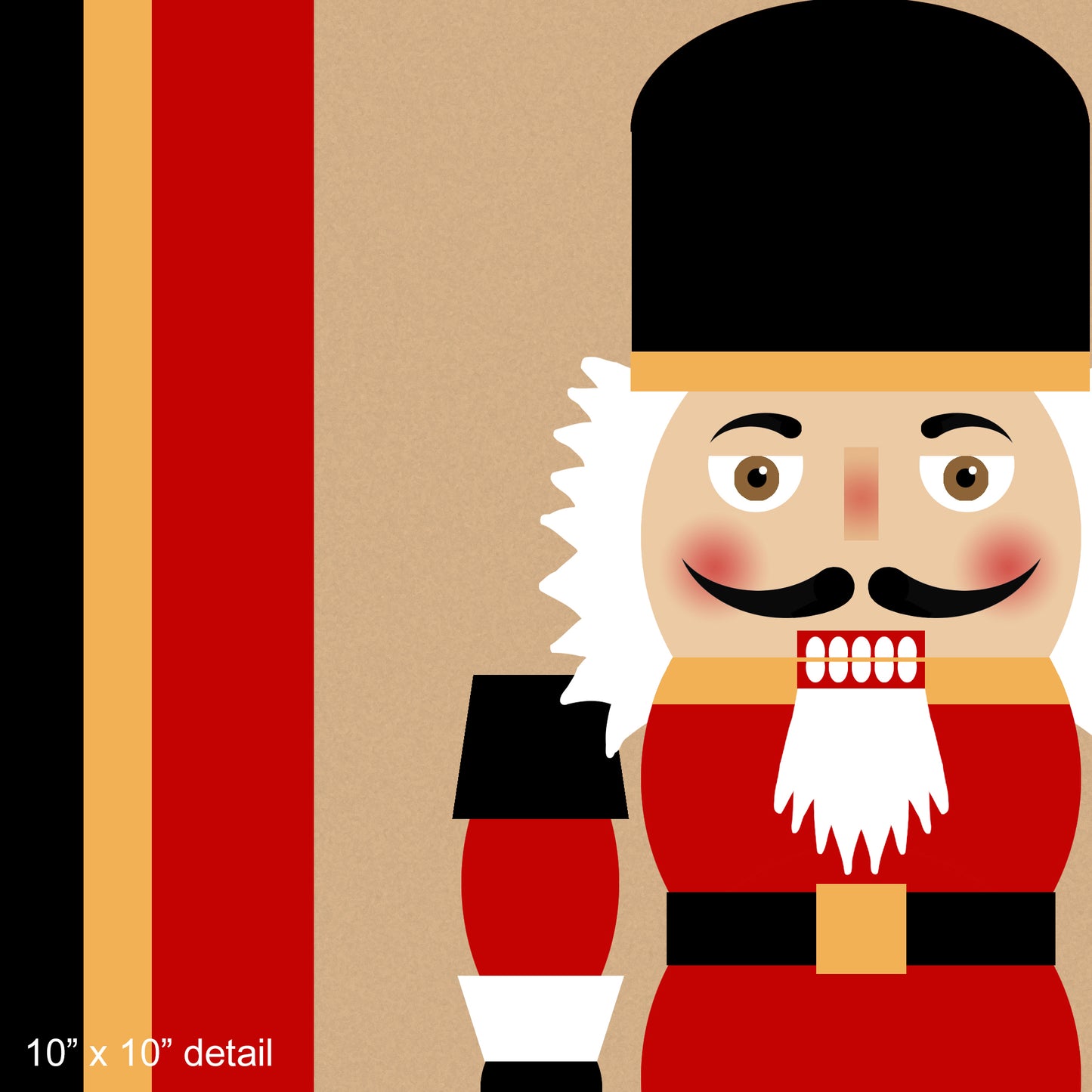 Nutcracker Royal Guard Designer Holiday Pillow, 18"x18"