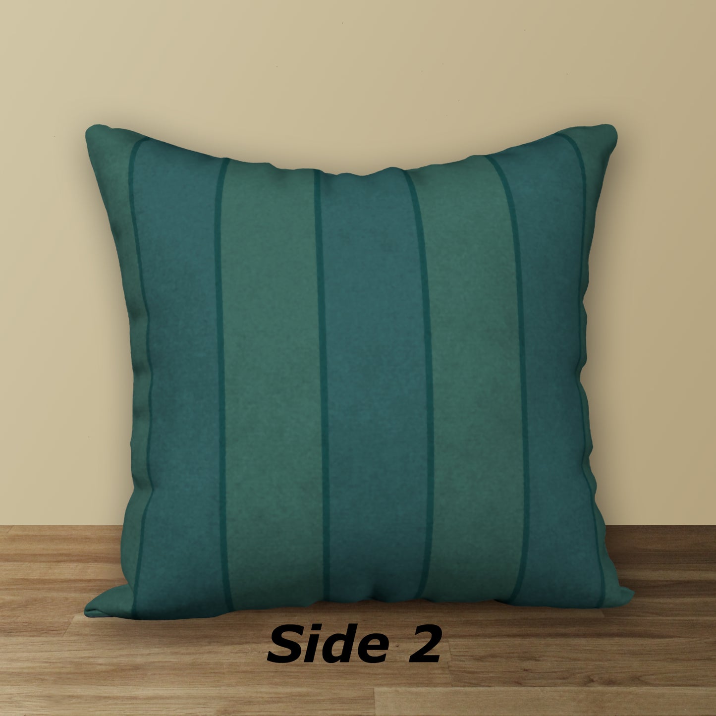 Peacock Feather Designer Pillow, 18"x18"