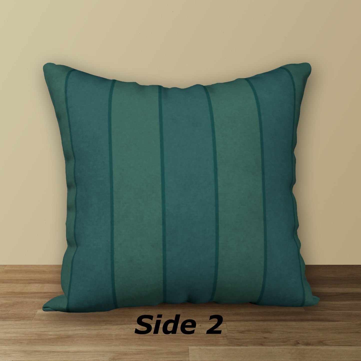 Peacock Feather Designer Pillow, 18"x18"