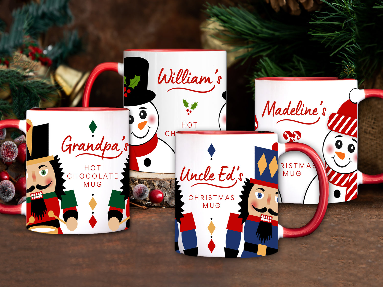 Personalized Christmas Mugs