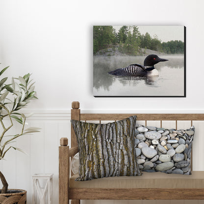 Loon on the Water Wrapped Canvas Print