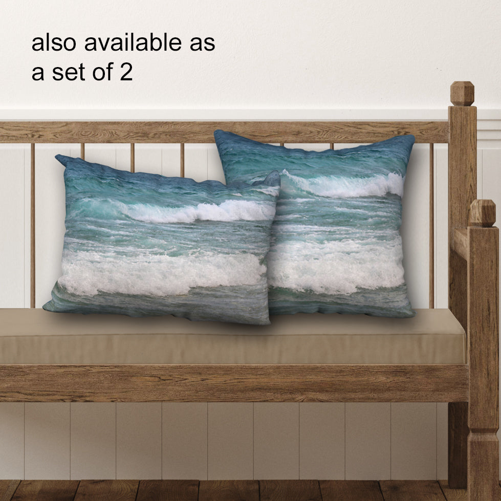 Beach Waves Designer Pillow