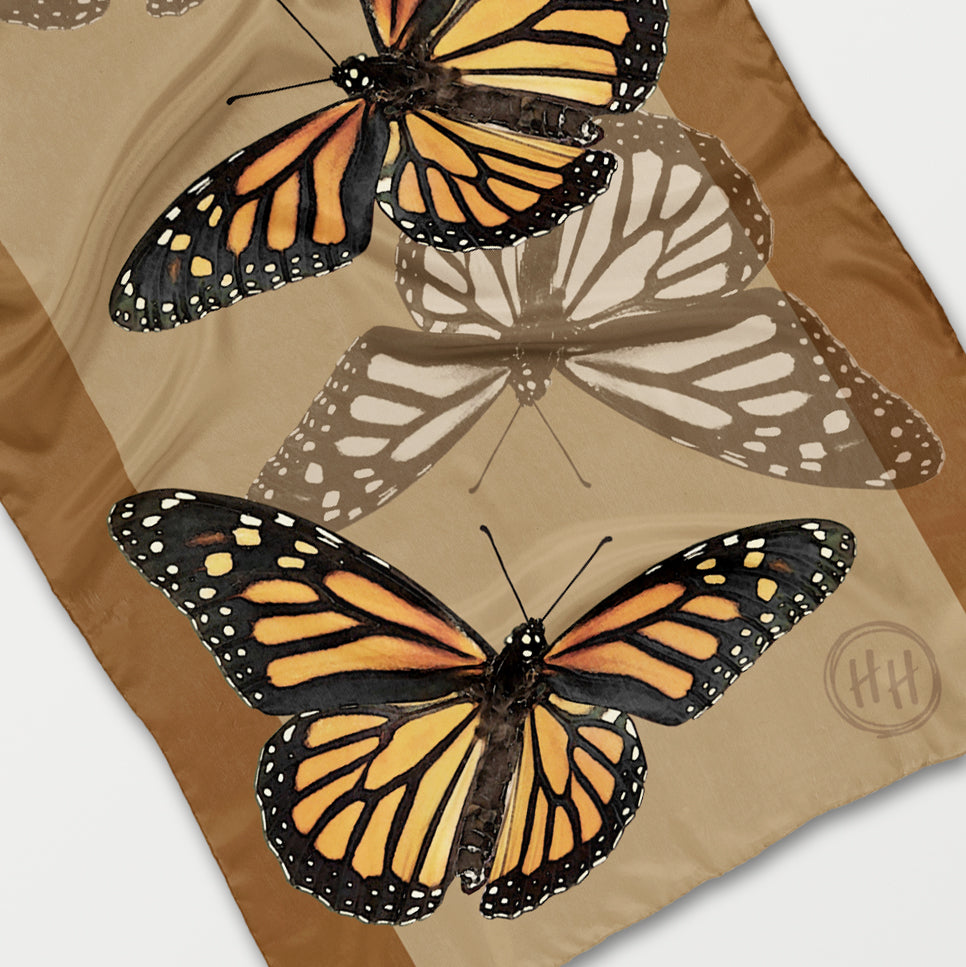 Monarch Butterfly ECO SCARF, 21.5"x55"