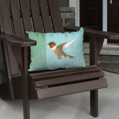 Hummingbird Designer Pillow, 20"x14"