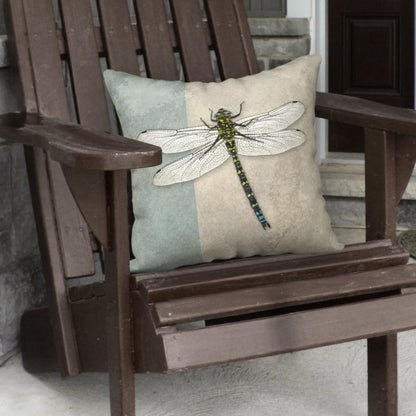 Dragonfly Designer Pillow, 18"x18"