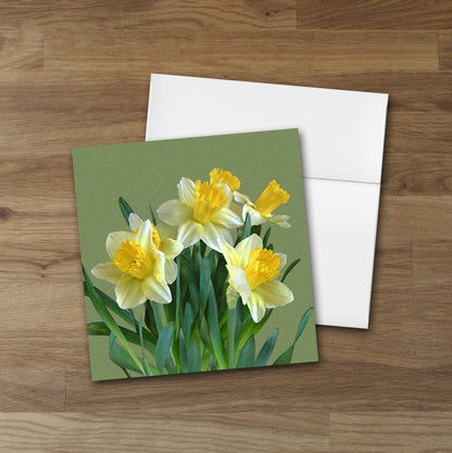 Set of 10 Daffodils Designer Greeting Cards