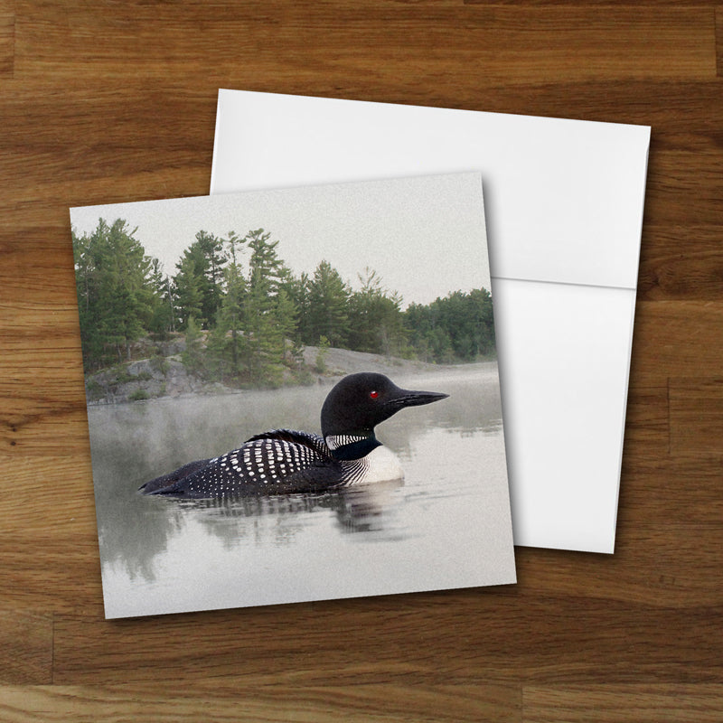 Set of 10 Loon on the Water Designer Greeting Cards