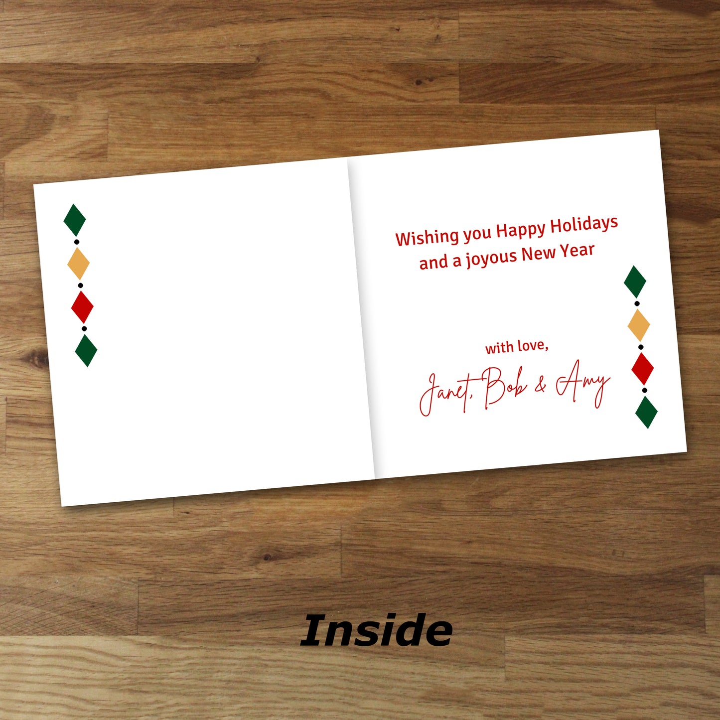 Set of 10 Personalized Nutcracker Drummer Boy Christmas Cards
