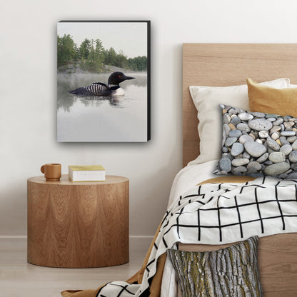 Loon on the Water Wrapped Canvas Print