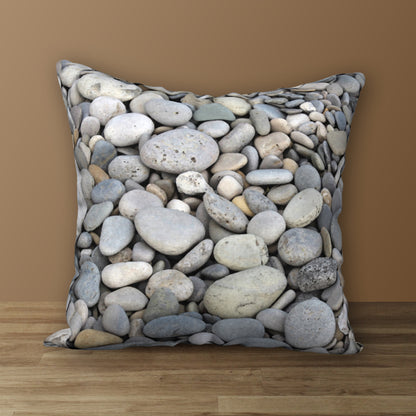 Set of 2 Beachstones Designer Pillows, 18"x18" and 20"x14"