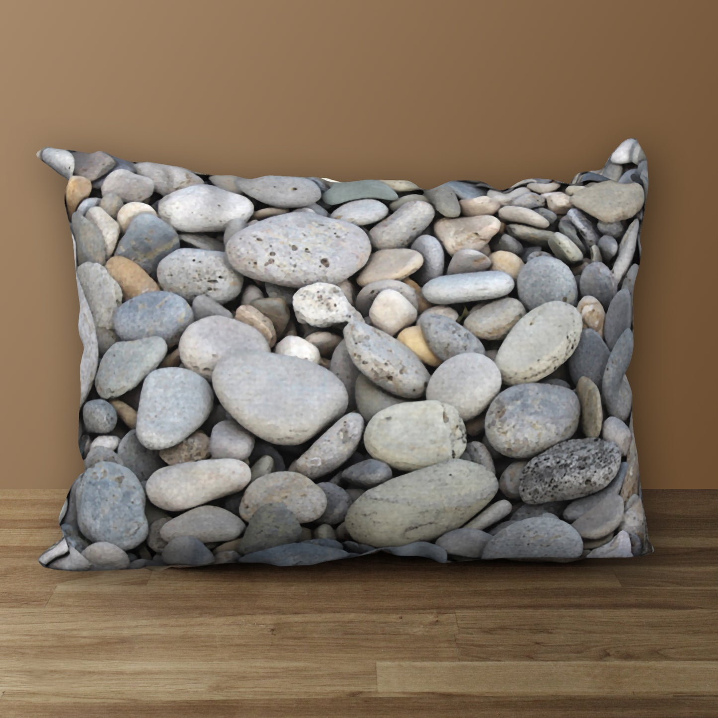 Set of 2 Beachstones Designer Pillows, 18"x18" and 20"x14"
