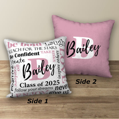 Personalized GRADUATION Class of 2025 Pillow, 18"x18"
