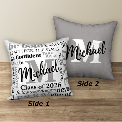 Personalized GRADUATION Class of 2026 Pillow, 18"x18"