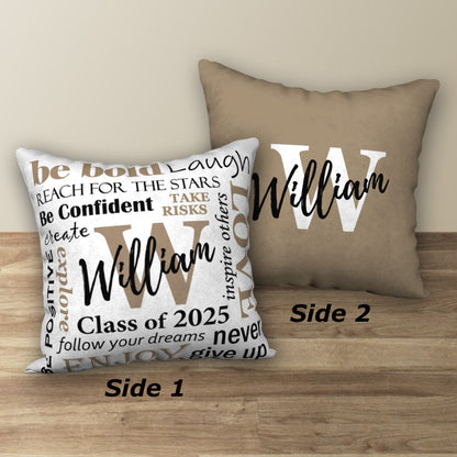 Personalized GRADUATION Class of 2025 Pillow, 18"x18"