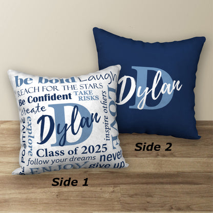 Personalized GRADUATION Class of 2025 Pillow, 18"x18"