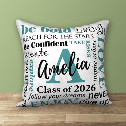 Personalized GRADUATION Class of 2026 Pillow, 18"x18"