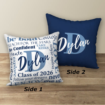 Personalized GRADUATION Class of 2026 Pillow, 18"x18"