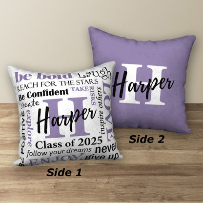 Personalized GRADUATION Class of 2025 Pillow, 18"x18"