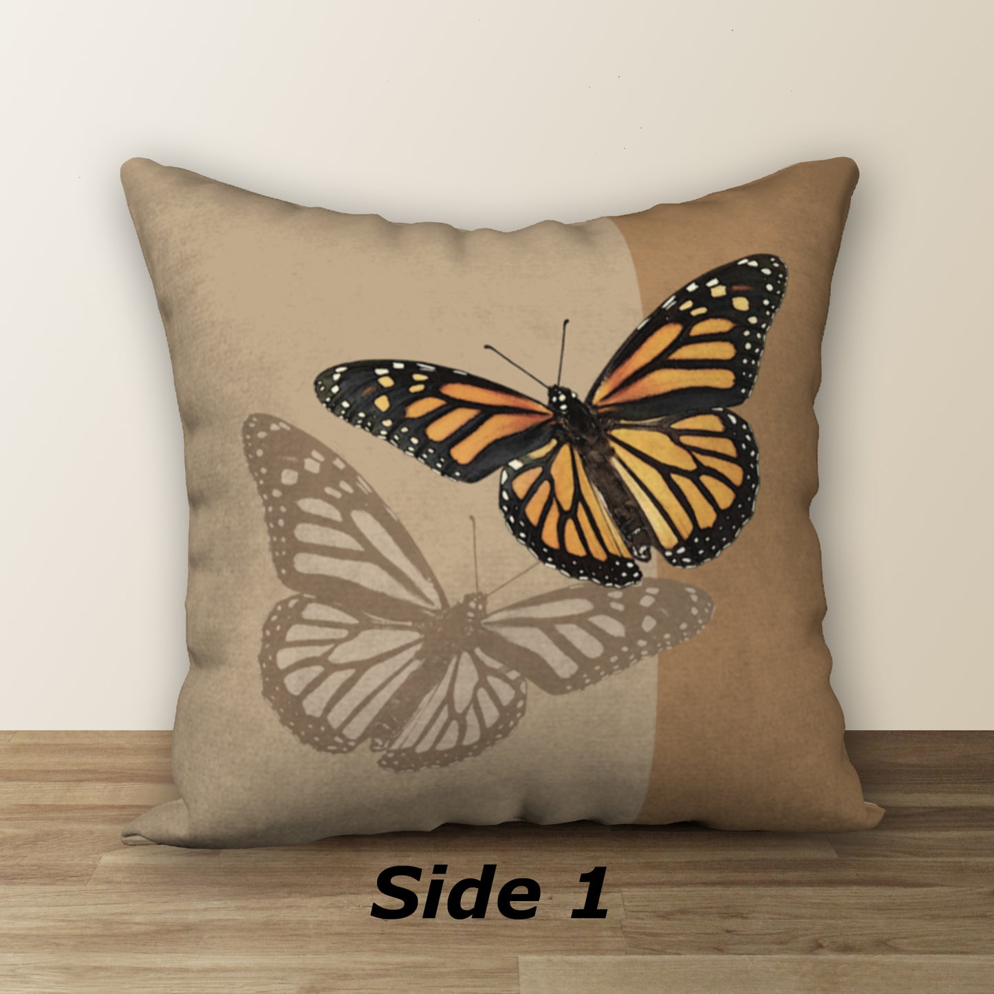 Monarch Butterfly Designer Pillow, 18"x18"