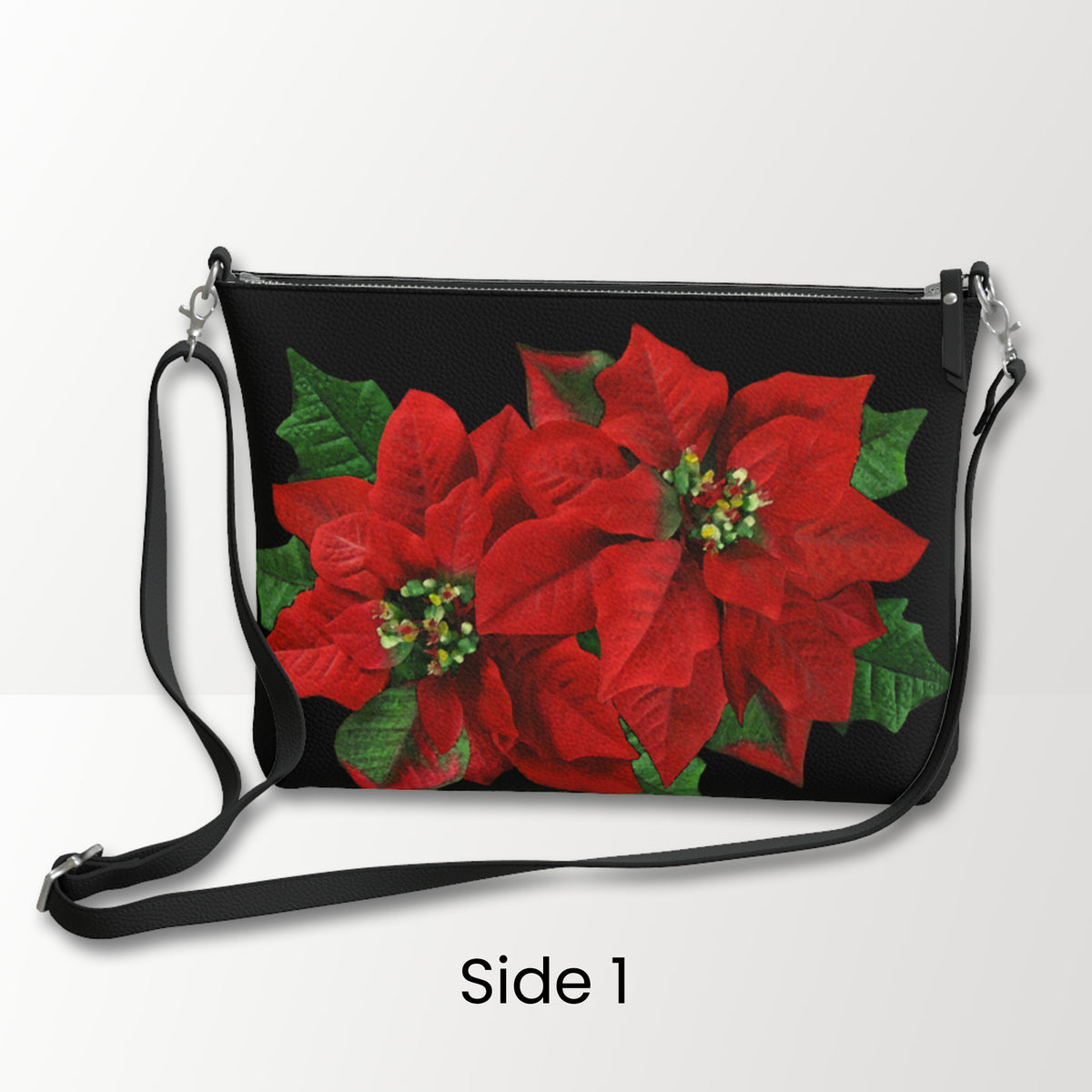 Poinsettia Feather Crossbody Bag
